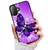 AjourTek for iPhone 16 Plus, Durable Protective Soft Back Case Phone Cover, HOT12122 Purple Butterfly 12122