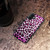 for iPhone 16 Plus, Durable Protective Soft Back Case Phone Cover, HOT12119 Purple Leopard