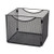 Safco Onyx Mesh Letter-Size File Cube 2170BL Black, Black Powder Coat Finish, Durable Steel Mesh Construction