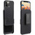 Fingic Compatible with iPhone 12 Pro Max 5G Case Holster Case Combo Shell Slim Rugged with Built-in Kickstand Swivel Belt Clip Holster Shockproof Cov