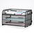 NCXTKJ 3-Tier Letter Tray Paper Organizer with Handle, Compact Mesh Desk File Organizer for Home Office Supplies Desktop Accessories,Black