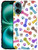 SuzaCase Back Case for iPhone 16 Plus, iPhone 16 Plus Case with Stylish Cat Paw Multicolor Pattern Design Printed Cute, Sleek Durable Hardshell Prote