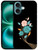 SuzaCase Back Case for iPhone 16 Plus, iPhone 16 Plus Case with Stylish Teal Floral Oil Painted Design Printed Cute, Sleek Durable Hardshell Protecti