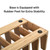 MobileVision Bamboo Versatile 6 Dividers/Sections Orgainzer for Book Rack, Video, CD, Record Organizer (7" L x 14" W x 5 H)