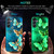 GUAGUA for Samsung Galaxy A16 Case Glow in Dark, Samsung A16 Case with Cute Butterfly Pattern Noctilucent Luminous Shockproof Protective Phone Case f