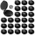 24 Pack Fingerprint Ink Pads, Thumbprint Ink Pad for Notary Supplies Identification Security ID Fingerprint Cards Fingerprint Black - 1.97 x 2.36 Inc