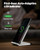 INIU Wireless Charger Station, 15W Fast Wireless Charging Stand for Official and Home Compatible with iPhone 17 16 15 14 13 12 Pro XS Samsung Galaxy