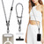 TiMOVO Universal Phone Lanyard Crossbody, Adjustable Anti-Theft Phone Strap Crossbody for Phone Cases, Cell Phone Neck Lanyard Wrist Strap for Women,