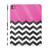 Glossy Glitter Skin Compatible with Apple iPad Pro 11 (M4) 2024 - Hot Pink Chevron - Premium 3M Vinyl Protective Decal Cover - Easy to Apply | Crafte