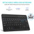 BORIYUAN iPad mini 7th (A17 Pro) Keyboard Case 2024, Detachable Wireless Bluetooth Keyboard Slim Folio Smart Cover with Pencil Holder for iPad mini 7