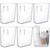 Suzile 6 Pack Wall Mount Organizer Acrylic File Holder Adhesive Cabinet Door Organizer Wall Mounted Storage Box for Office Kitchen Bathroom Bedroom G