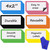 Dry Erase Magnets Set - 24 Pack - 4x2 in Whiteboard Magnetic Notes Planning Pads Labels - Small White Board Magnet Strips Name Tags for Home and Offi