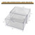 NINEWEEN Clear Desk Organizers and Accessories, 2 Pack Plastic Drawer Organizer for Office Supplies, Marker Pen, Art Crafts, Stationery, Coffee Pods,