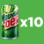 Mountain Dew Soda, 7.5 Fl Oz Mini Cans (Pack of 10)