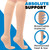ABSOLUTE SUPPORT Made in USA - Opaque Compression Knee High for Men and Women 30-40mmHg - Compression Stockings for Post Surgery Recovery, Embolism,