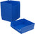 Akro-Mils 30170 Plastic Shelf Bins, Heavy Duty Storage Bins for Garage, Closet, and Drawer Organization, 12-Inch x 11-Inch x 4-Inch, Blue, 12-Pack