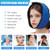 Face Ice Pack Wrap for TMJ, Wisdom Teeth, WORLD-BIO Jaw Wrap with 4 Reusable Hot Cold Therapy Gel Packs for Head, Chin, Oral and Facial Surgery, Pain