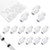 20 Pcs Syringe Adaptor, Luer Lock Female Luer Syringe to Syringes Transfer Joint Lock Connector to Syringes Coupler Adapter Luers Adapter