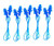 CTKcom 5 Pcs Silicone Gel Soft Earplug Corded String Ear Plugs for Swimming,Pack of 5,Blue