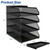 Natwind 4-Tier Paper Organizers,Desk Organizer,Stackable Paper Tray, Desk Accessories,Metal Mesh Desktop Organizer,Letter Trays,File Document Storage