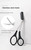 Erioctry Professional Precision Trimmer Eyebrow Scissors Remover Beauty Tool with Comb and Non Slip Finger Grips Black Silver Tone for Men