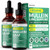 5-in-1 Mullein Drops for Lungs and Bronchial - Respiratory Lung Health Support with Mullen Leaf Extract for Lungs - Mullein Tincture with Elderberry,