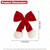 AEGYPIUS Red Velvet Hair Bow, 2 Pcs Soft Christmas Red Velvet Bow for Hair Clip Hair Bows Christmas Clip Women