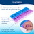 Apex Weekly AM/PM Medication Dispenser, 7-Day Twice-A-Day Pill Organizer with Easy-Open Lids (Color May Vary)