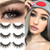 3D False Eyelashes Natural Look Faux Mink EyeLashes Soft Fluffy Wispy Short Lashes Volume Lightweight Handmade Reusable Eyelashes for Makeup