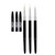 FULINJOY Nail Art Liner Brushes, 7mm/9mm/11mm UV Gel Painting Nail Art Design Brush Metal Handle Nail Drawing Pens (3PCS, Golden)