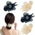 4Pack Large Camellia Rhinestone Hair Claw Hair Decor for Women Flower Hair Clips High Ponytail Hair Clip Fashion Hair Styling Accessories for Girls(s