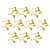 10Pcs Gold Star Hair Clips,Metal Snap Hair Clip,Hair Barrettes Hair Side Clamps Headdress Cute Hair Accessories for Women Girls Kids,Hairs Clips Acce