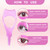 3Pcs Plastic Makeup Upper Lower Eye Lash Mascara Guard Applicator With Comb Eyelashes Curlers Applicators (Pink)