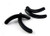 10PCS Black 0.98" Silicone Elastic Replacement Cushion Eyelash Clip Curler Rubber Refills Mat Silicone Pad Makeup Tool Fit Most Eyelash Curler