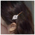 Iaceble Boho Rhinestone Hair Clips Pin Crystal Leaf Hairclip Hairpin Silver Leaf Side Clips Barrette Shining Leaves Head Clip Bobby Pin Bridal CZ Hea