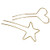 2 Pcs Metal U Shaped Hair Pins Heart Star Hair Sticks Hair Forks Simple Hairpins Hair Accessories for Women and Girls
