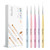 MelodySusie Nail Art Liner Brushes 5Pcs Professional Gel Polish Painting Art Design Pen Set for Thin Long Lines, Tiny Details, Fine Drawing, Delicate