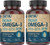 DEVA Vegan DHA-EPA Nutritional Supplement, Non-Fish Derived from Algae, 300 mg Potency, 90 Vegetarian Softgels - Pack of 2