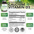 Calcium Supplement 1200 mg - with Vitamin D3 for Best Absorption - Supports Immune Health, Bones & Teeth - Nature's Calcium Carbonate + 1600 IU of D3
