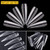 500pcs/Pack Half Cover Long Stiletto Sharp Ending Acrylic False Fake Nails Tips Nail Art Designs Manicure Artificial Nails Salon Tips (Clear)