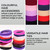 H&S Elastic Hair Ties for Thick & Curly Hair - 100pcs x 4mm - Non-Metal Multi-Colored Hair Bobbles for Women Fine Hair - Ultra-Stretchable & Seamless