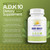 Daily Vites ADK 10 - ADK Vitamin Supplement - High Potency Vitamin A, D3 10,000 IU & K2 (MK-7) - Physician Formulated for Bone, Heart & Immune Suppor