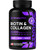 Biotin and Collagen Supplements with Keratin 25000 mcg - Hair Skin & Nails Vitamins with Collagen Keratin B Complex - Made in USA - Biotin for Hair G