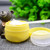 3Pcs 150ml/5oz Yellow PS Empty Refillable Leakproof Cosmetic Jars with Liners Dome Lid Facial Body Cream Pots Tins Boxes Cases Containers Dispense Sa