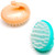 LUXXII Hair Scalp Massage Shampoo Brush Massager (Assort Color_2 Pack)
