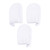 Lurrose 3Pcs Microfiber Face Cleansing Gloves Makeup Remover Face Cleansing Towel Cloth Spa Mitts Soft Washing for Women Ladies Students White