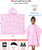 VOOVA & MOVAS Thick Hooded Bath Towel Poncho for Kids (4-8Years) - Soft, Absorbent Turkish Cotton Swim Towel Robe, Perfect for Bathroom | Pool | Swim