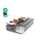 Intex 64112E Dura-Beam Standard Prestige Air Mattress: Fiber-Tech  Twin Size  Built-in USB Electric Pump  12in Bed Height  300lb Weight Capacity