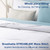 MEELUS Lightweight Comforter Cooling White, All Season Duvet Insert Breathable King Size Summer Bedding, Soft Microfiber Cool Down Alternative Quilt