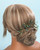 Sither Bridal Green Crystal Hair Pin for Wedding Boho Crystal Hair Pins Clip for Bride Gold Hair Pin Headpiece Hair Accessories for Wedding Party